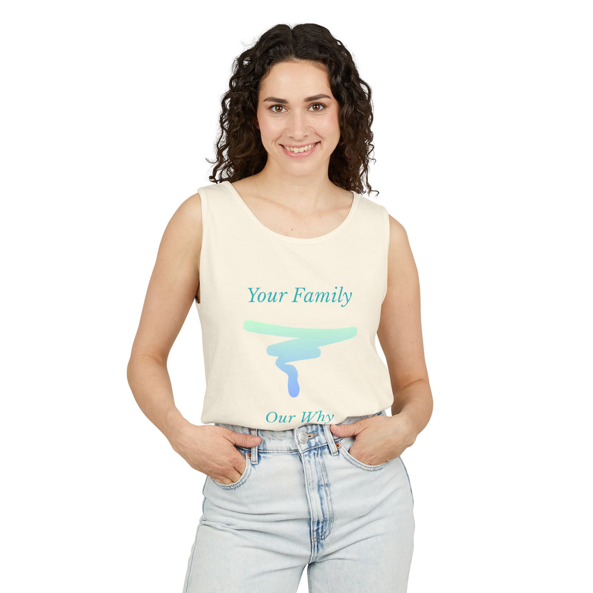 Tank Top — "Your Family Our Why" Inspirational Graphic Tank