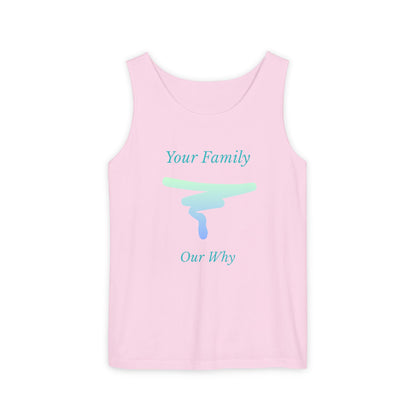 Tank Top — "Your Family Our Why" Inspirational Graphic Tank