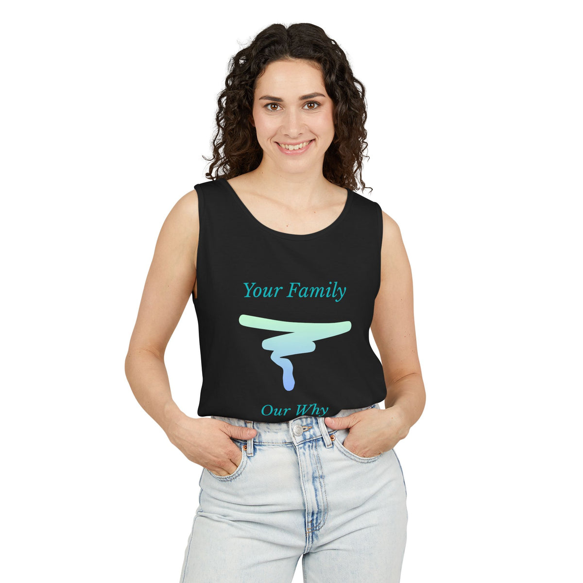 Tank Top — "Your Family Our Why" Inspirational Graphic Tank