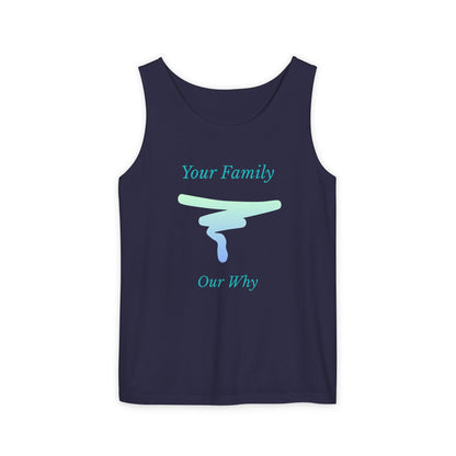 Tank Top — "Your Family Our Why" Inspirational Graphic Tank